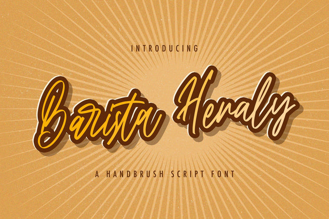 Barista Heraly - Handwritten Font Font StringLabs 