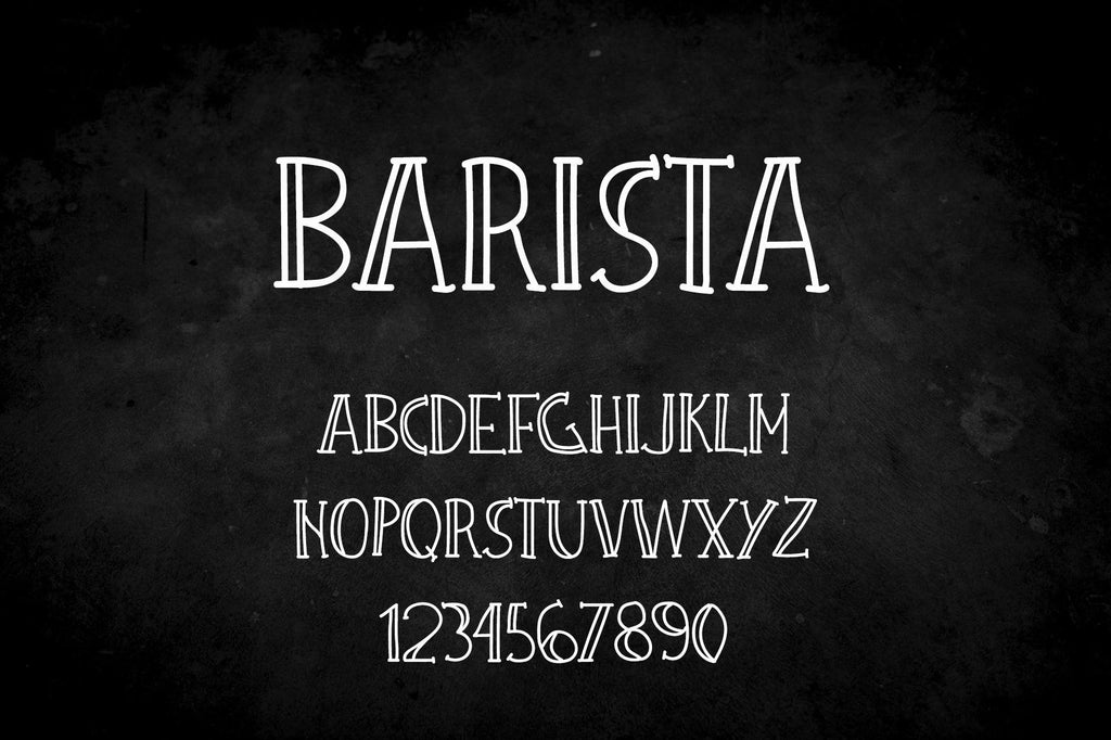 Barista Urban Coffee Font - So Fontsy