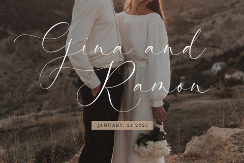 Baritone Harmony - Modern Script font Font Timur type 