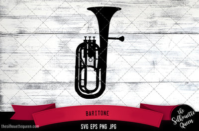 Baritone Silhouette Vector SVG SVG Loveleen Kaur 