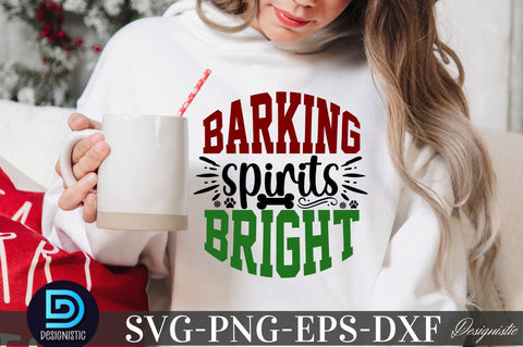 Barking spirits bright, Mega Christmas Dog SVG SVG DESIGNISTIC 