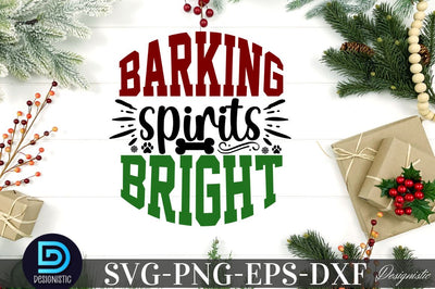 Barking spirits bright, Mega Christmas Dog SVG SVG DESIGNISTIC 