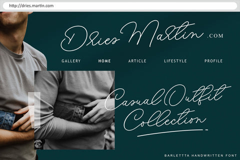 Barletta Font Four Lines Std. 