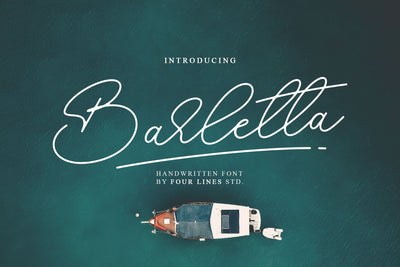 Barletta Font Four Lines Std. 