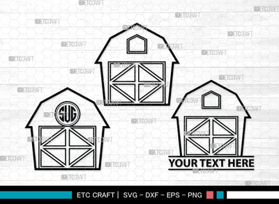 Barn House Monogram, Barn House Silhouette, Barn House SVG, Farm Barn Svg, Farmar Svg, Farm Life Svg, SB00011 SVG ETC Craft 