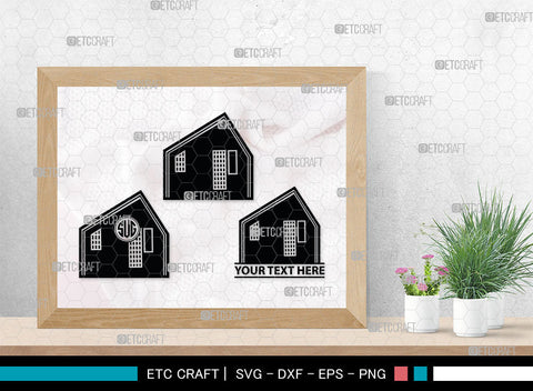 Barn House Monogram, Barn House Silhouette, Barn House SVG, Farm Barn Svg, Farmar Svg, Farm Life Svg, SB00011 SVG ETC Craft 