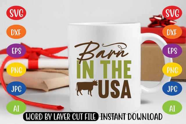 Barn In The USA SVG CUT FILE SVG MStudio 