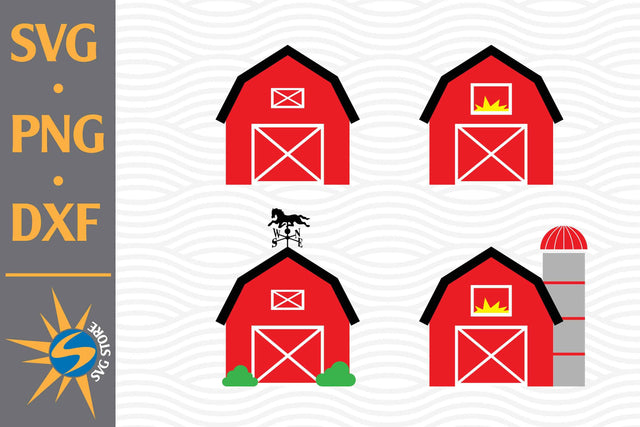 Barn SVG, PNG, DXF Digital Files Include SVG SVGStoreShop 