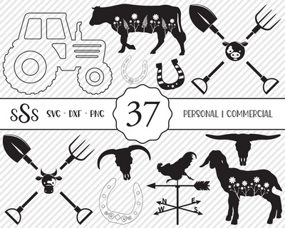 Barnyard Super Bundle - Country SVG SVG Texas Southern Cuts 