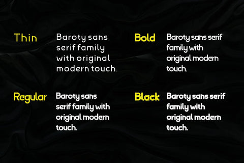 Baroty Font twinletter 