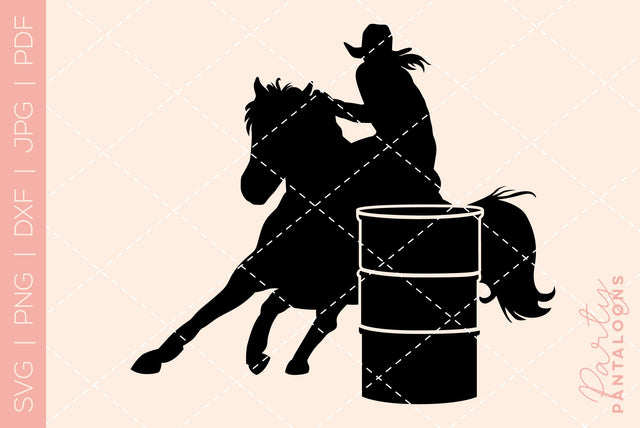 Barrel Racer SVG | Barrel Racing SVG SVG Partypantaloons 