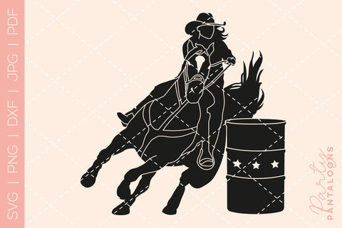 Barrel Racer SVG | Barrel Racing SVG SVG Partypantaloons 
