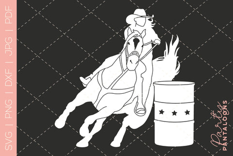 Barrel Racer SVG | Barrel Racing SVG SVG Partypantaloons 
