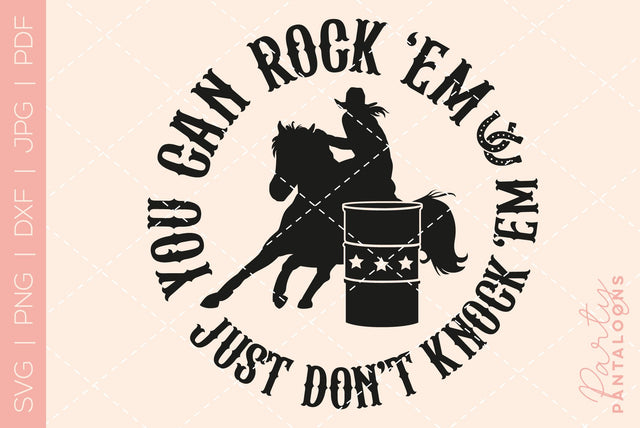 Barrel Racer SVG | Barrel Racing SVG SVG Partypantaloons 