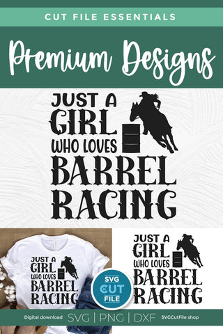 Barrel Racer svg-Just a Girl Who Loves Barrel Racing svg SVG SVG Cut File 