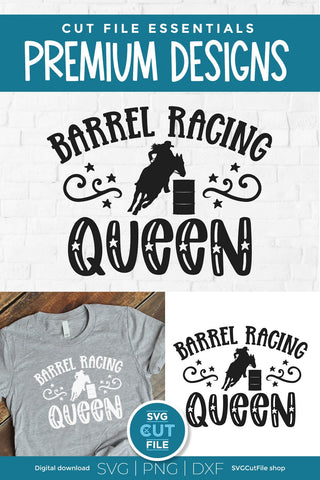 Barrel Racing Queen SVG for Cricut or Silhouette SVG SVG Cut File 