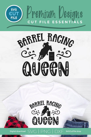 Barrel Racing Queen SVG for Cricut or Silhouette SVG SVG Cut File 