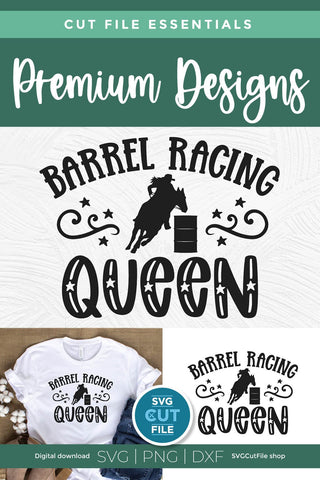 Barrel Racing Queen SVG for Cricut or Silhouette SVG SVG Cut File 