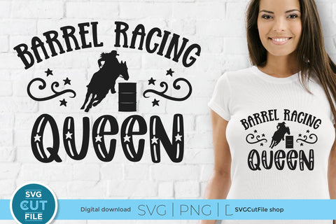 Barrel Racing Queen SVG for Cricut or Silhouette SVG SVG Cut File 