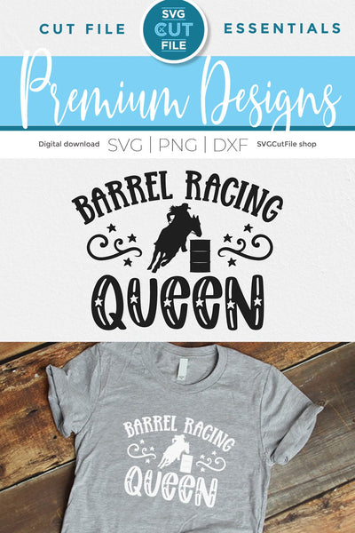 Barrel Racing Queen SVG for Cricut or Silhouette SVG SVG Cut File 