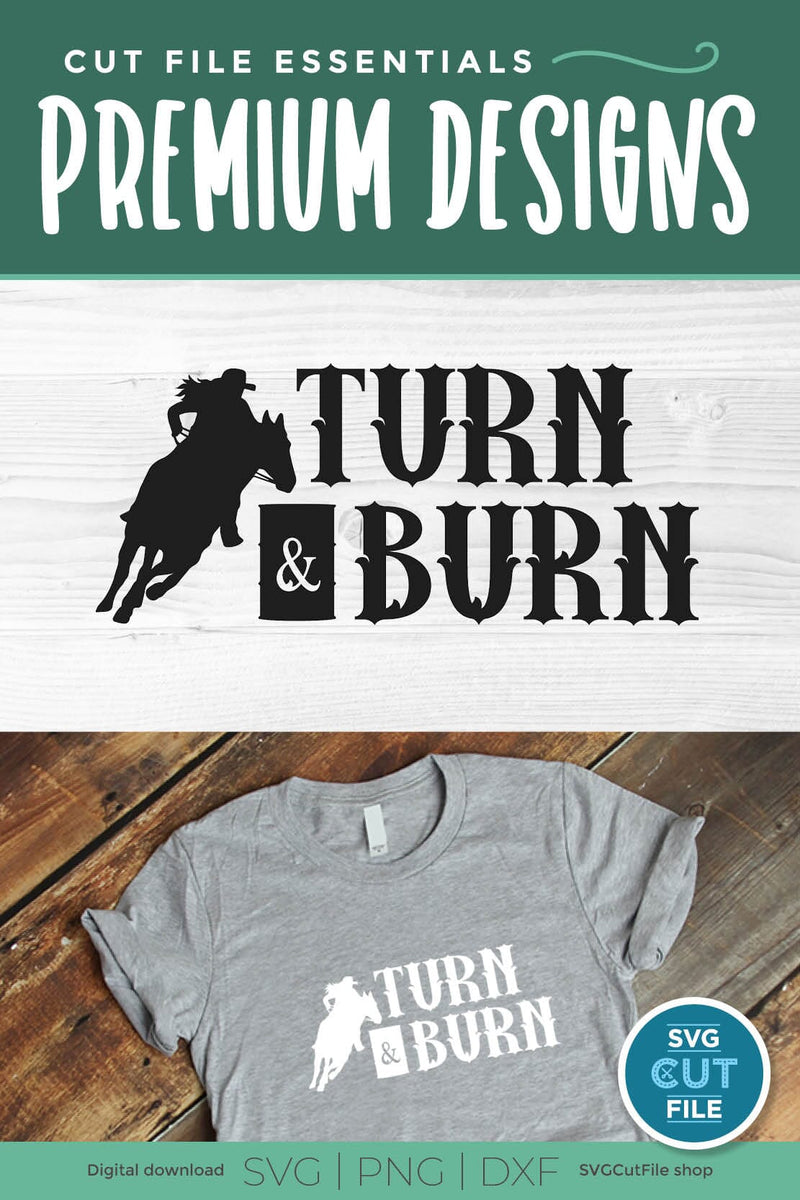 Barrel Racing svg for Cricut and Silhouette crafters - So Fontsy