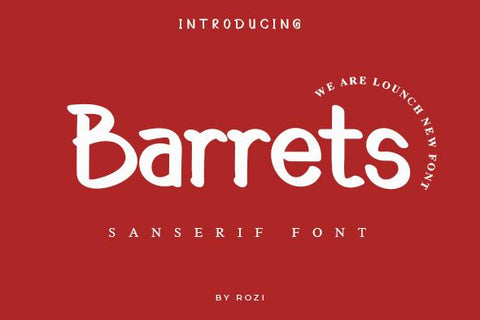 Barrets Font twinletter 