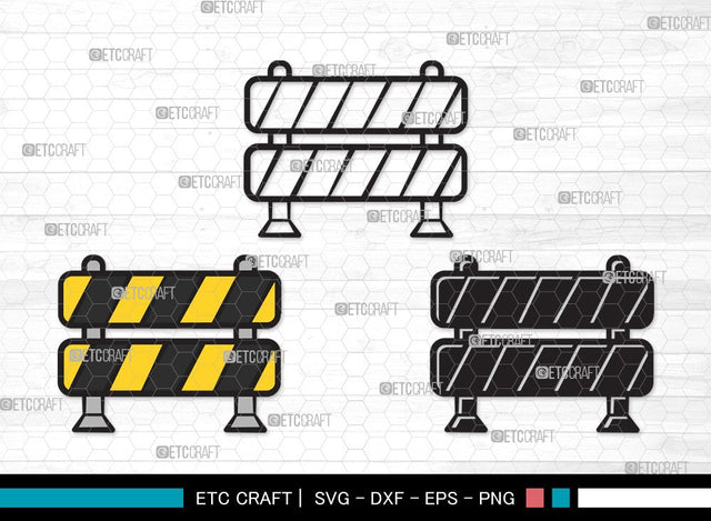 Barricades SVG | pedestrian barricades Svg | Movable Metal Barricades Svg | Steel Barriers Svg | Barricades Clipart SVG ETC Craft 