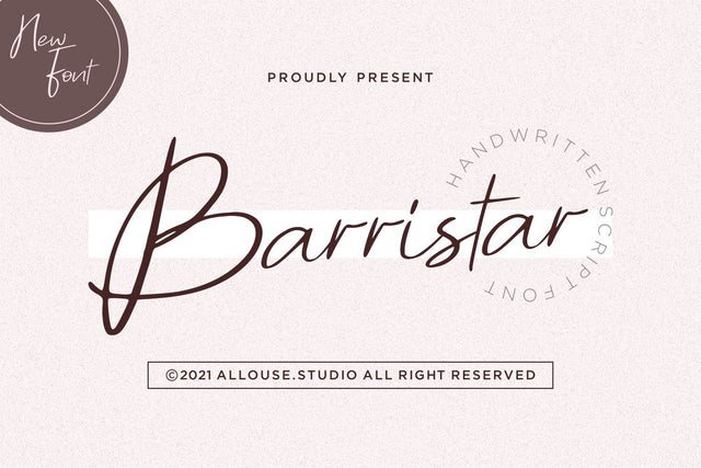 Barristar Font Allouse.Studio 