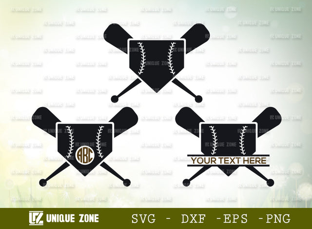 Base Ball Monogram SVG Cut File, Sports Ball Svg, Baseball Player Svg, Baseball Bat Svg, Ball Svg, Bat Svg, Base Ball Net Svg, Base Ball Love Shape Svg, Crossed Baseball Bats Svg, Crossed Baseball Svg, SVG Unique Zone 