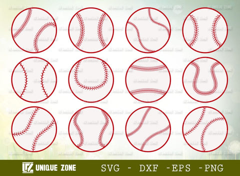 Base Ball SVG, Ball Silhouette, Sports Ball Svg, Base Ball Mom, Base Ball Clipart SVG Unique Zone 