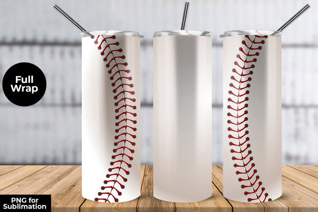 Baseball 20 oz Skinny Tumbler Wrap Sublimation Design Sublimation Sublimatiz Designs 
