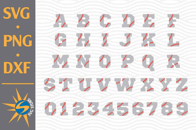 Baseball Alphabet SVG, PNG, DXF Digital Files Include SVG SVGStoreShop 