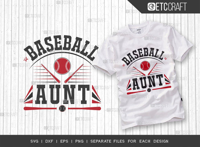 Baseball Aunt SVG Cut File | Sports Svg | Baseball Svg | Baseball Gift Svg | Baseball girl | Loud And Proud Svg | Quote Design SVG ETC Craft 