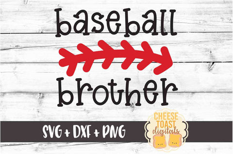 Baseball Brother - Baseball SVG PNG DXF Cut Files SVG Cheese Toast Digitals 