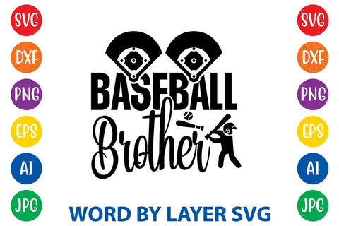 Baseball Brother SVG Design SVG Rafiqul20606 
