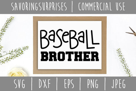 Baseball Brother SVG SavoringSurprises 