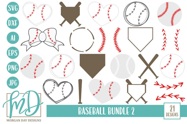 Baseball Bundle 2 SVG Morgan Day Designs
