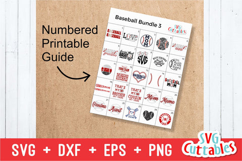 Baseball Bundle 3 SVG Svg Cuttables 