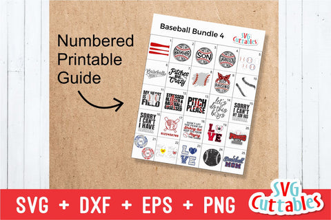 Baseball Bundle 4 SVG Svg Cuttables 