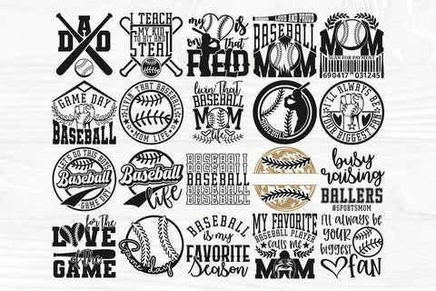 Baseball Bundle SVG, Baseball Mom, Shirts Svg, Png SVG TonisArtStudio 