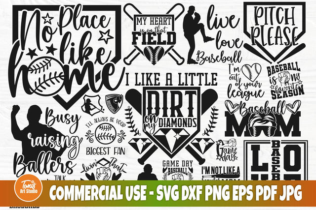 Baseball Bundle SVG, Baseball Svg, Png, Sports Svg SVG TonisArtStudio 