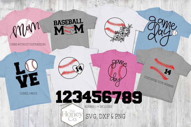 Baseball Bundle SVG PNG DXF Sports Mom Team Cutting Files SVG The Honey Company 