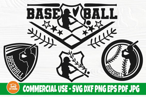 Baseball Bundle SVG, Sports Cut Files, Shirt Svg, Png Baseball Clipart SVG TonisArtStudio 