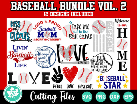 Baseball Bundle Vol 2 SVG TrueNorthImagesCA 