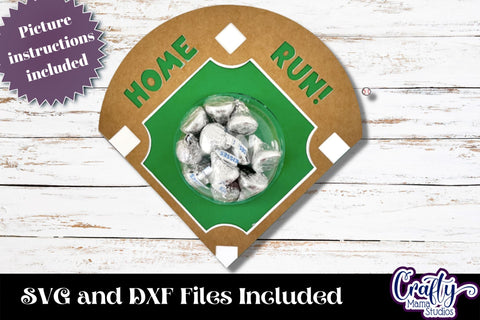 Baseball Candy Dome Holder, Softball Candy Ornament Bundle SVG Crafty Mama Studios 