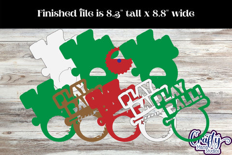 Baseball Candy Dome Holder, Softball Candy Ornament Bundle SVG Crafty Mama Studios 