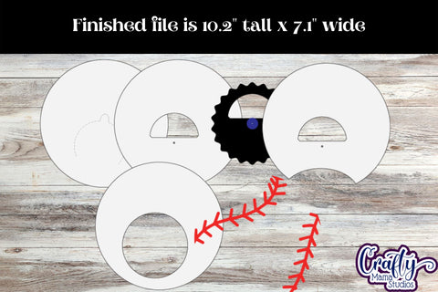 Baseball Candy Dome Holder, Softball Candy Ornament Svg SVG Crafty Mama Studios 