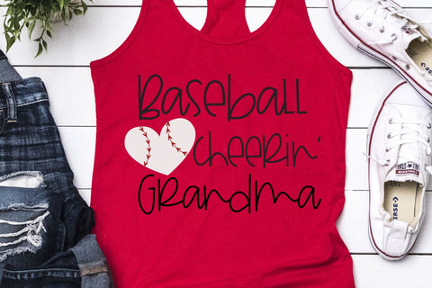 Baseball Cheerin' Grandma SVG Morgan Day Designs 