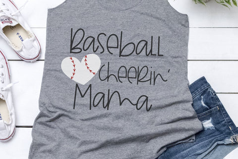Baseball Cheerin' Mama SVG Morgan Day Designs 