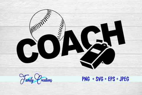 Baseball Coach SVG Family Creations 